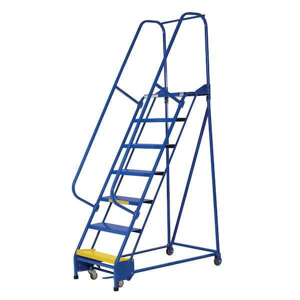 100 H Steel PW Ladder, Perforated, 7 Step, 7 in Steps